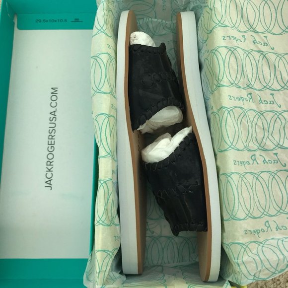 ❌SOLD❌ Jack Rogers Sanibel Black Slide Sandals - Picture 3 of 7